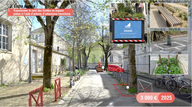 Plan de mobilité scolaire avec projet de requalification d'une cour en espace piéton
